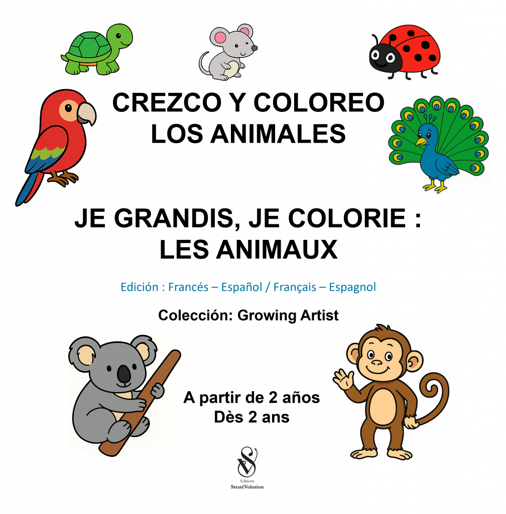 Livre de coloriage bilingue français–espagnol pour enfants